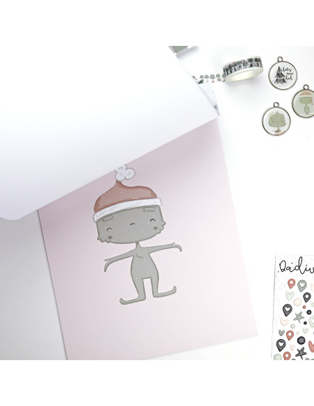 Dadivan Ilustrations 9x12" paper pad | Alúa Cid design