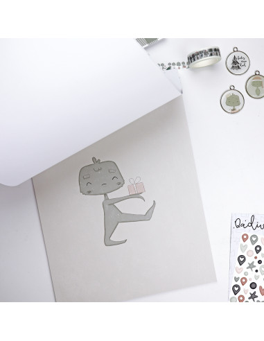 Dadivan Ilustrations 9x12" paper pad | Alúa Cid design