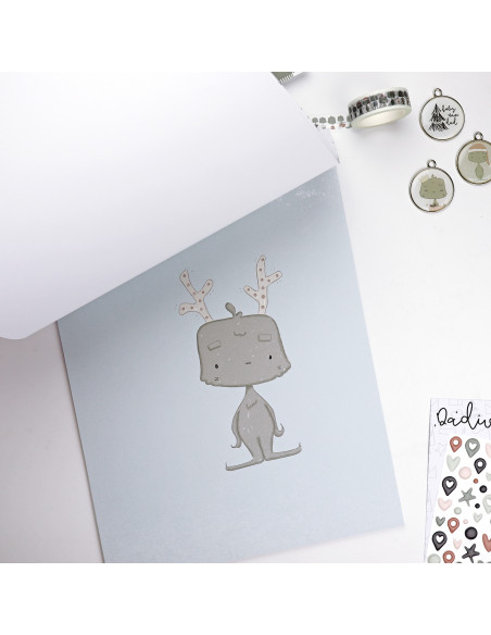 Dadivan Ilustrations 9x12" paper pad | Alúa Cid design