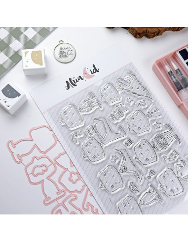 Feliz Dadivan Dies + Clear stamp set | Dadivan collection