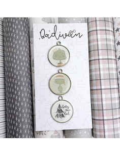 Dadivan metallic charms set | Alúa Cid design