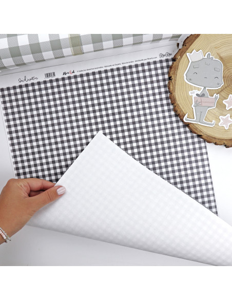 Mini Vichy binding fabric  | Dadivan collection