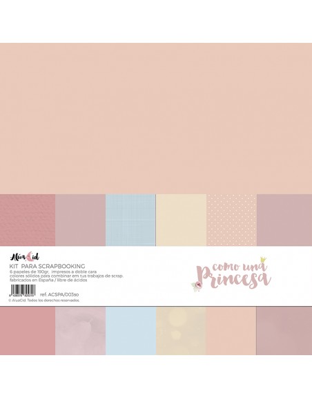 Kit solid paper Como una princesa