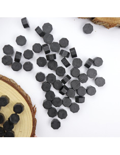 Carbón sealing wax pearls 2
