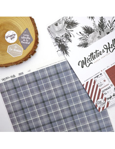 Aberdeen Binding fabric | Mistletoe & Holly collection by Mamen Montero 2