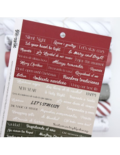 Mistletoe & Holly collection stickers sheet | Mamen Montero design 2