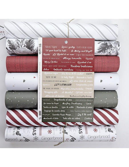Mistletoe & Holly collection stickers sheet | Mamen Montero design