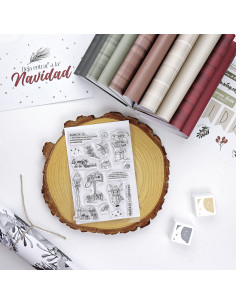 Mistletoe & Holly clear stamp set | Mamen Montero 2