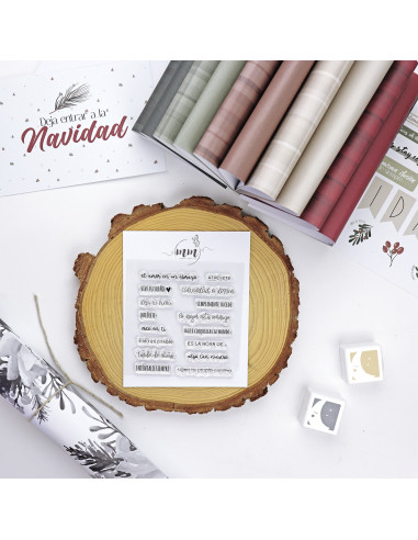 Algo tan Nuestro clear stamp | Mistletoe & Holly collection by Mamen Montero