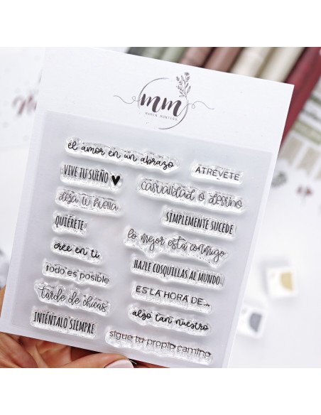 Algo tan Nuestro clear stamp | Mistletoe & Holly collection by Mamen Montero