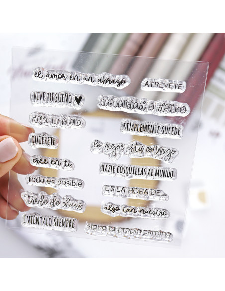 Algo tan Nuestro clear stamp | Mistletoe & Holly collection by Mamen Montero