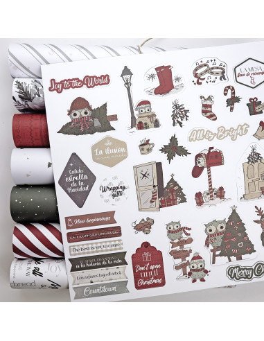 Mistletoe & Holly 12x12" paper pad |...