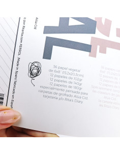 Vellum Paper pad 6x8" | Rita's Diary collection 2