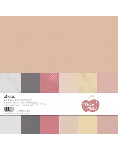 Kit solid paper Picnic