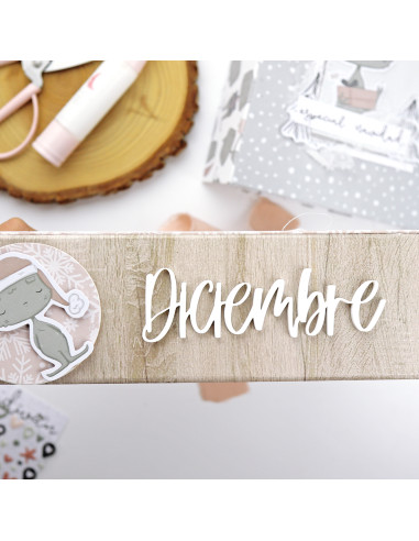 'Diciembre' acrylic word | Dadivan collection