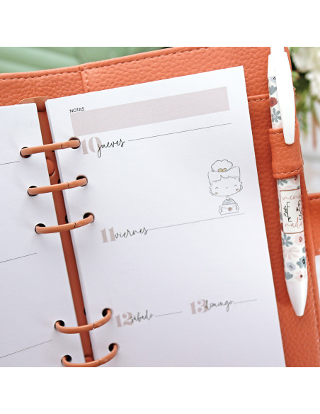 Personal size Teja planner cover | Menos es nada by Alúa Cid