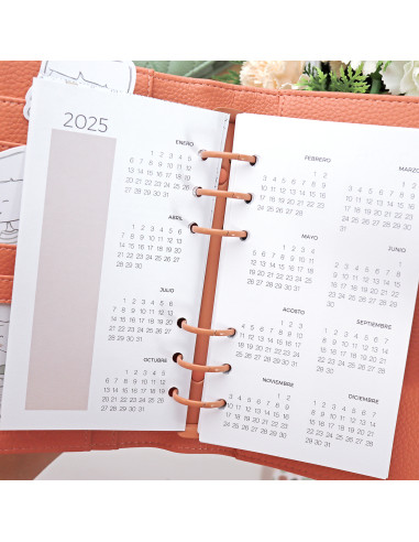 Personal size Teja planner cover | Menos es nada by Alúa Cid