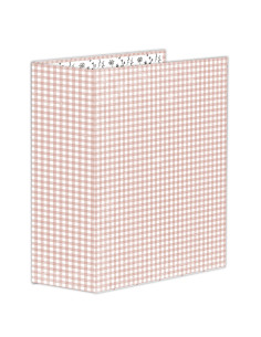 9x12” binder Vichy teja 2