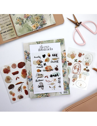 Art Journal 2.0 Rub-ons set | Vero Ilustrada Art Journal 2.0 Rub-ons set | Vero Ilustrada