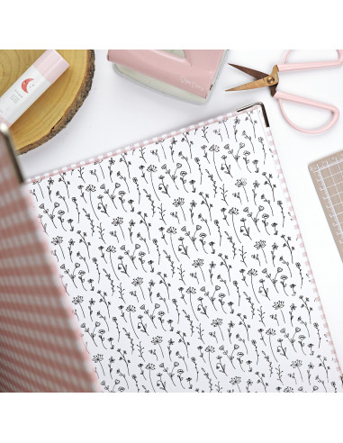 9x12” binder Vichy teja 9x12” binder Vichy teja