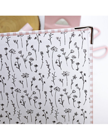9x12” binder Vichy teja 9x12” binder Vichy teja
