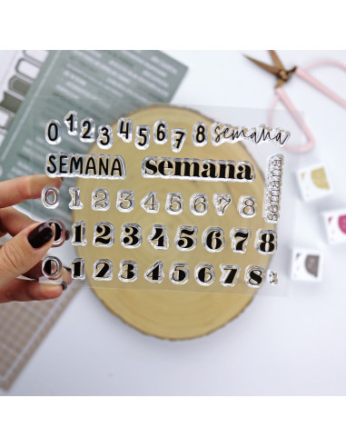 52 Semanas Clear stamp set | Alúa Cid