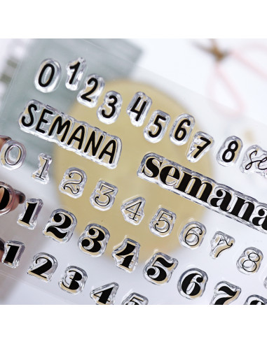 52 Semanas clear stamp set