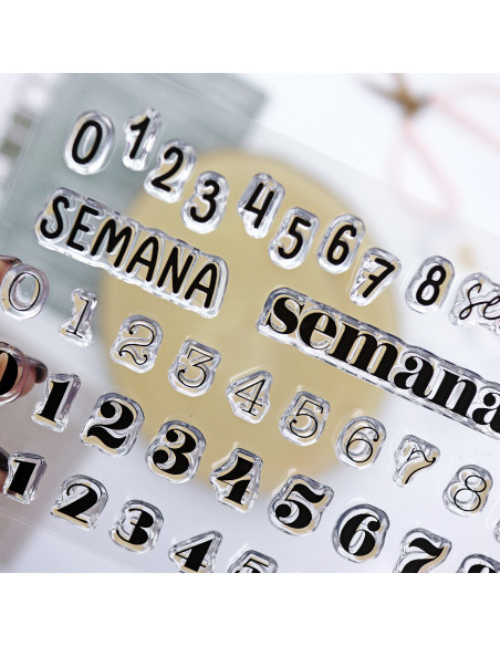 52 Semanas Clear stamp set | Alúa Cid