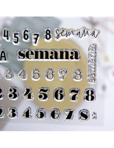52 Semanas clear stamp set