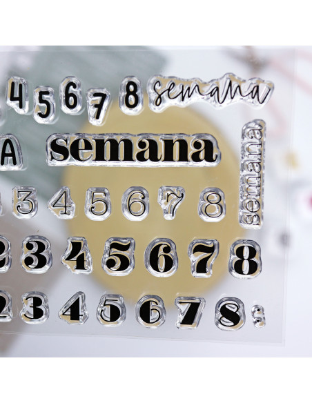 52 Semanas clear stamp set