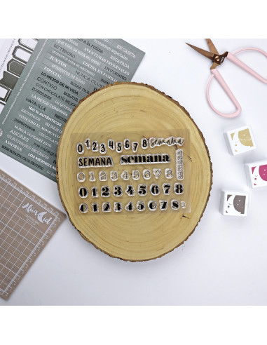 52 Semanas Clear stamp set | Alúa Cid
