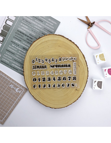 52 Semanas Clear stamp set | Alúa Cid