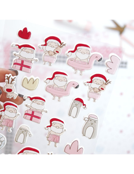 Set of puffy stickers Austral