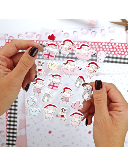 Set of puffy stickers Austral