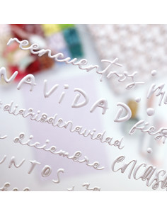 En Diciembre. White puffy stickers | Rita´s Diary 2