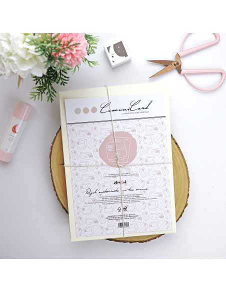 Set of 12 envelopes C5 Marfil color