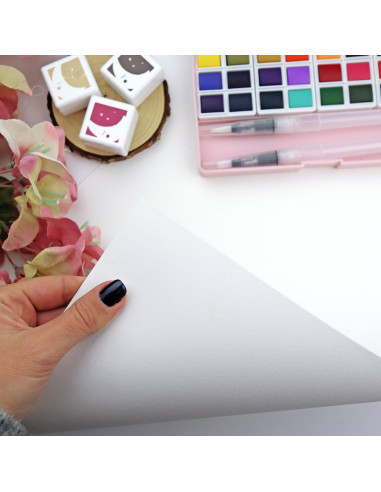 100% Cotton watercolor paper sheet