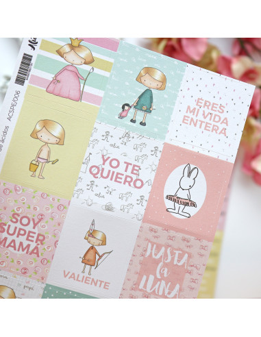 Celia set of 4 stickers sheets | Alúa...