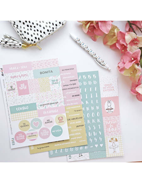 Celia set of 4 stickers sheets | Alúa Cid
