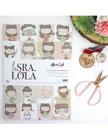 La Sra. Lola Ilustrations 9x12" paper pad | Alúa Cid design