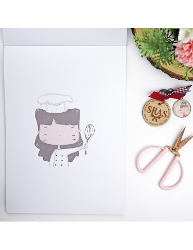 La Sra. Lola Ilustrations 9x12" paper pad | Alúa Cid design