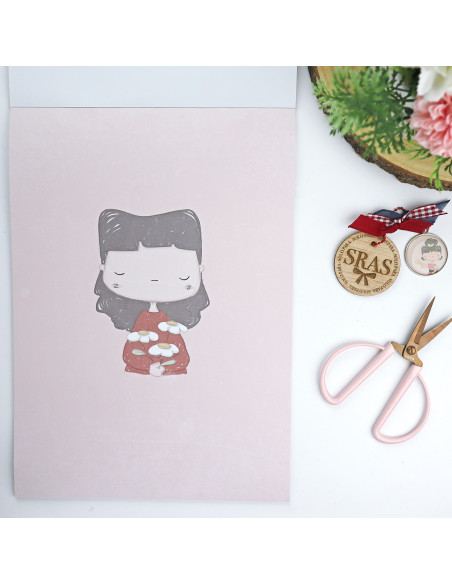 La Sra. Lola Ilustrations 9x12" paper pad | Alúa Cid design