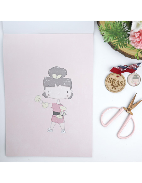 La Sra. Lola Ilustrations 9x12" paper pad | Alúa Cid design