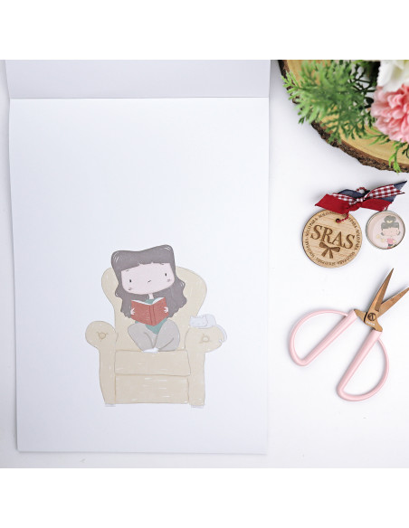 La Sra. Lola Ilustrations paper pad | La Sra. Lola collection