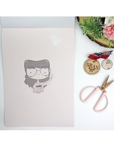 La Sra. Lola Ilustrations 9x12" paper pad | Alúa Cid design