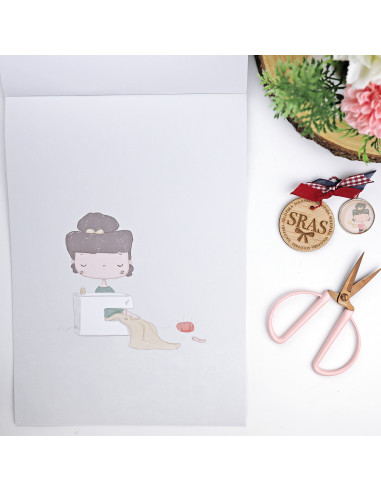 La Sra. Lola Ilustrations paper pad | La Sra. Lola collection La Sra. Lola Ilustrations paper pad | La Sra. Lola collection