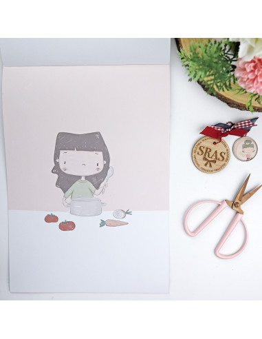 La Sra. Lola Ilustrations paper pad | La Sra. Lola collection La Sra. Lola Ilustrations paper pad | La Sra. Lola collection