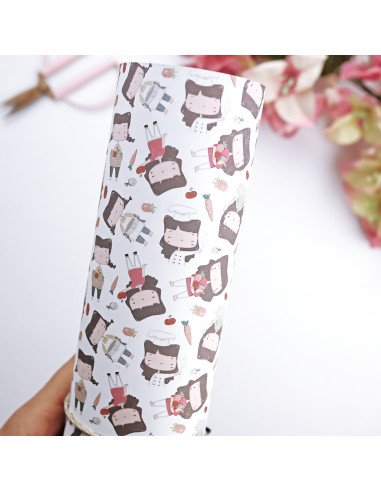 Mini Chef Laminated paper sheet | La Sra. Lola collection Mini Chef Laminated paper sheet | La Sra. Lola collection