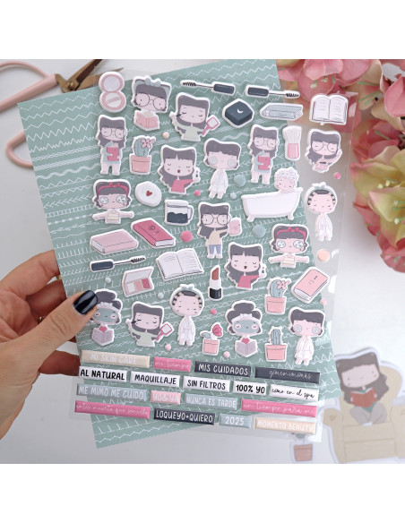 IN puffy stickers | La Sra. Lola collection