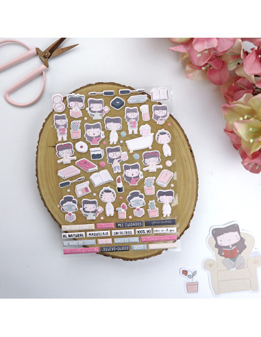 IN La Sra. Lola puffy stickers | Alúa Cid design
